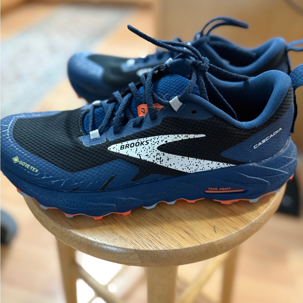 Brooks Cascadia 17 Gortex Trail Running Shoes - Black and Blue
